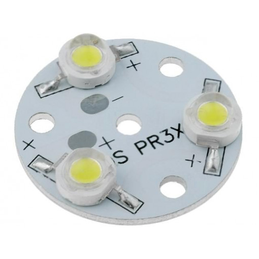 OSPR3XW1-W4XME1C1E; Module: LED; Colour: white; 3.5W; 300lm; 12VDC; 120°; No.of diodes: 3; OPTOSUPPLY
