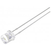OSPW53E1A-JK; LED; 5mm; white; 500÷1120mcd; 140°; 20mA; 2.8÷4V; Front: flat; OPTOSUPPLY