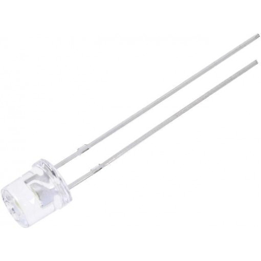 OSPW53E1A-MN; LED; 5mm; white; 1560÷3000mcd; 140°; 20mA; 2.8÷4V; Front: flat; OPTOSUPPLY