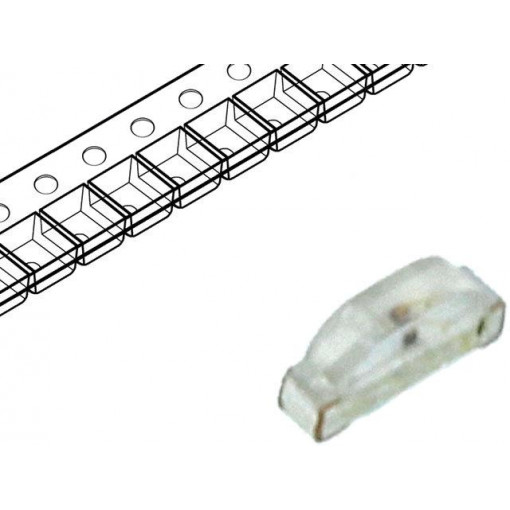 OSR50802C1E; LED; SMD; 0802; red; 70÷150mcd; 2.1x0.6x1mm; 120°; 1.8÷2.4V; 20mA; OPTOSUPPLY