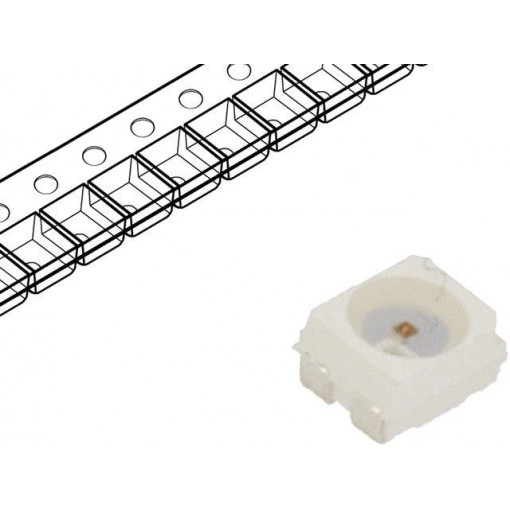 OSR5CAS3C1A; LED; SMD; 3528,PLCC4; red; 2180÷2800mcd; 3.5x2.8x1.9mm; 120°; 70mA; OPTOSUPPLY
