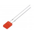 OSR5JA71F4B; LED; rectangular; 2x4.95x6.96mm; red; 45÷68mcd; 150°; Front: flat; OPTOSUPPLY