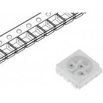 OSR5PTS4C1A; LED; SMD; 5060,PLCC6; red; 1560÷1900mcd; 5x5x1.5mm; 120°; 1.8÷2.6V; OPTOSUPPLY