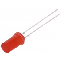 OSRRR25TK4A; LED; 5mm; bipolar; red; 150÷220mcd; 180°; 20mA; 1.8÷2.6V; Front: flat; OPTOSUPPLY