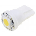 OST10AB01GD-M543S4C1A; LED lamp; warm white; W2,1x9,5d; Urated: 12VDC; 18lm; 0.24W; 120°; OPTOSUPPLY OST10AB01GD-M543S4C1A; LED lamp; warm white; W2,1x9,5d; Urated: 12VDC; 18lm; 0.24W; 120°; OPTOSUPPLY