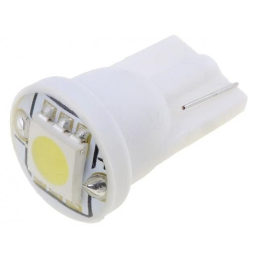 OST10AB01GD-W443S4C1A; LED lamp; neutral white; W2,1x9,5d; Urated: 12VDC; 22lm; 0.24W; OPTOSUPPLY