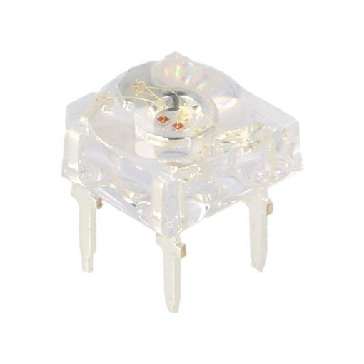 OSTQGAZ5D1D; LED Super Flux; 7.62x7.62mm; tricolour; red/green/yellow; 130°; OPTOSUPPLY