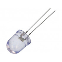 OSV5YLA201A; LED; 10mm; violet; 660÷1000mcd; 8°; Front: convex; Pitch: 2.54mm; OPTOSUPPLY