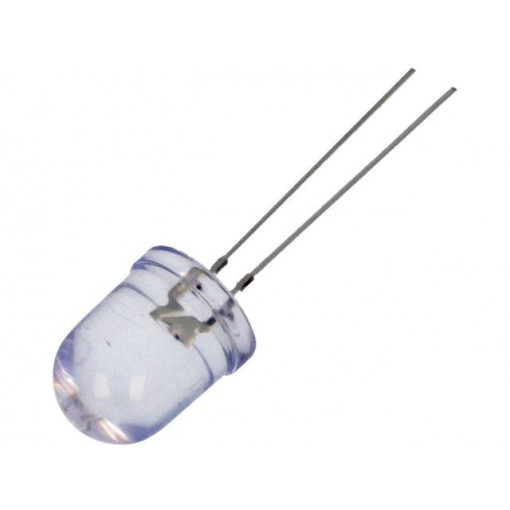 OSV5YLA201A; LED; 10mm; violet; 660÷1000mcd; 8°; Front: convex; Pitch: 2.54mm; OPTOSUPPLY