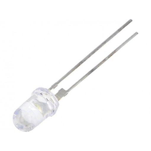 OSW54L5111P-T; LED; 5mm; white cold; 75000mcd; 15°; 50mA; 3÷3.8V; Front: convex; OPTOSUPPLY