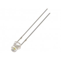 OSW5DK34E1A; LED; 3mm; white cold; 1560÷1800mcd; 140°; Front: flat; Pitch: 2.54mm; OPTOSUPPLY