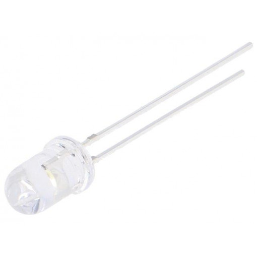 OSW5DK5A31A-5V; LED; 5mm; white cold; 3000÷4200mcd; 30°; 12÷20mA; 5V; Front: convex; OPTOSUPPLY