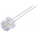 OSW5DK87A1A; LED; 8mm; white cold; 3000÷4000mcd; 100°; Front: convex; OPTOSUPPLY