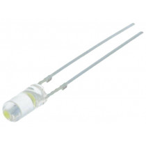 OSW5YK39B1B; LED; 3mm; white cold; 1120÷1560mcd; 110°; Front: flat; Pitch: 2.54mm; OPTOSUPPLY