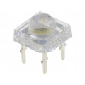OSWA4EZ2C1P-HCRI; LED Super Flux; 7.6x7.6mm; white cold; 27lm; 120°; Front: convex; OPTOSUPPLY