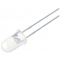 OSWWY25111E; LED; 5mm; bipolar; white cold; 10000mcd; 15°; 20mA; 2.9÷3.6V; LED AC; OPTOSUPPLY