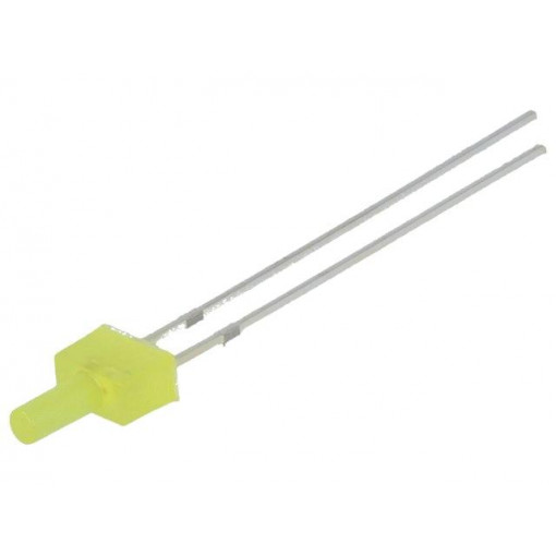 OSY5JS7K94B; LED; 2mm; yellow; 68÷100mcd; 90°; 3÷5V; 20mA; Variant: blinking; OPTOSUPPLY