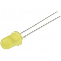 OSY5LU5B64A-12V; LED; 5mm; yellow; 100÷130mcd; 60°; 10÷15mA; 12V; Front: convex; OPTOSUPPLY