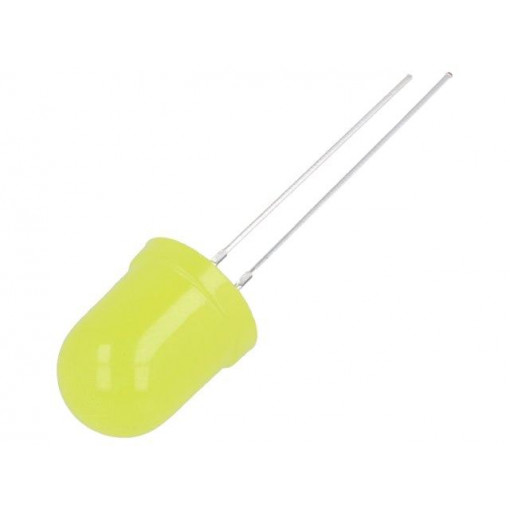 OSY5LUA1K4A; LED; 10mm; yellow; 30÷45mcd; 180°; Front: convex; Pitch: 2.54mm; OPTOSUPPLY