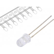 OSY5PA5A31A-T-QR; LED; 5mm; yellow; 5800÷8400mcd; 30°; 20mA; 1.8÷2.4V; Front: convex; OPTOSUPPLY