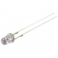 OSY5RU3131A-12V; LED; 3mm; yellow; 1120÷1560mcd; 30°; Front: convex; Pitch: 2.54mm; OPTOSUPPLY OSY5RU3131A-12V; LED; 3mm; yellow; 1120÷1560mcd; 30°; Front: convex; Pitch: 2.54mm; OPTOSUPPLY