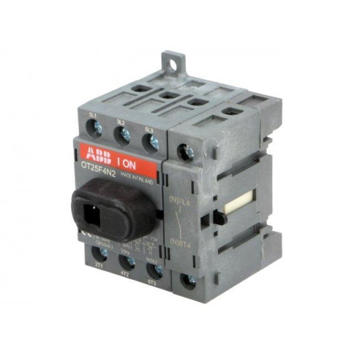 1SCA104886R1001; Switch-disconnector; Poles: 4; DIN; 25A; OT; ABB 1SCA104886R1001; Switch-disconnector; Poles: 4; DIN; 25A; OT; ABB