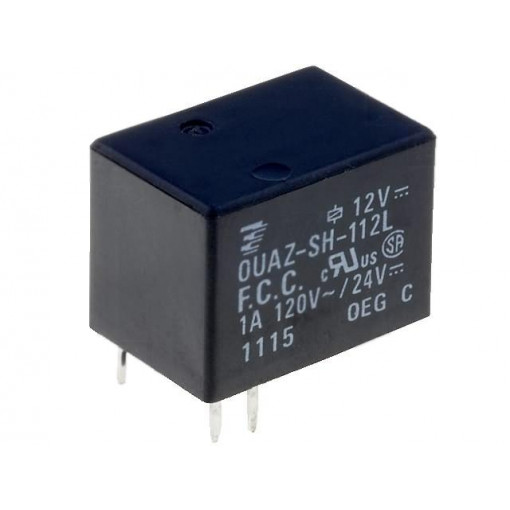 6-1419130-5; Relay: electromagnetic; SPDT; Ucoil: 12VDC; 1A/120VAC; 1A/24VDC; 1A; TE Connectivity