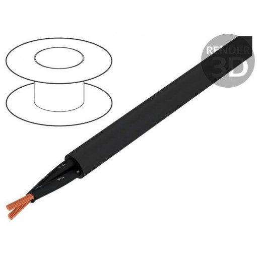 10340; Wire; OZ-500-BK; 2x0,5mm2; unshielded; 300/500V; PVC; Cu; stranded; HELUKABEL 10340; Wire; OZ-500-BK; 2x0,5mm2; unshielded; 300/500V; PVC; Cu; stranded; HELUKABEL