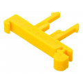 P1-10N A45-2731; Mounting clamp; DIN rail,snap fastener; Colour: yellow; POKÓJ