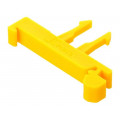 P1-4N A45-2711; Mounting clamp; DIN rail,snap fastener; Colour: yellow; POKÓJ