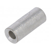 P 1.25; Butt splice; 0.25÷1.65mm2; crimped; for cable; non-insulated; NICHIFU