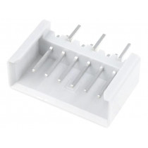 P1106; Socket; IDC; male; PIN: 6; straight; THT; tinned; 2.54mm; Layout: 1x6; TOMIC