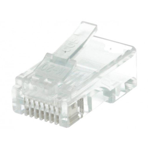 P 129; Plug; RJ45; PIN: 8; unshielded; gold-plated; Layout: 8p8c; 26AWG; IDC; LUMBERG