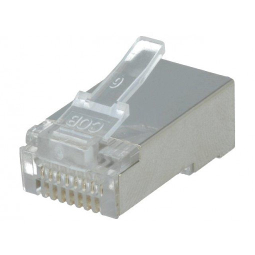P 129 S; Plug; RJ45; PIN: 8; shielded; gold-plated; Layout: 8p8c; 26AWG; IDC; LUMBERG