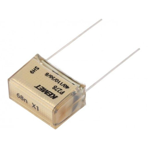 P278CP683M480A; Capacitor: paper; X1; 68nF; 480VAC; 20.3mm; ±20%; THT; Series: P278; KEMET