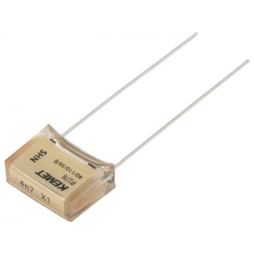 P278HL472M480A; Capacitor: paper; X1; 4.7nF; 480VAC; 10.2mm; ±20%; THT; Series: P278; KEMET