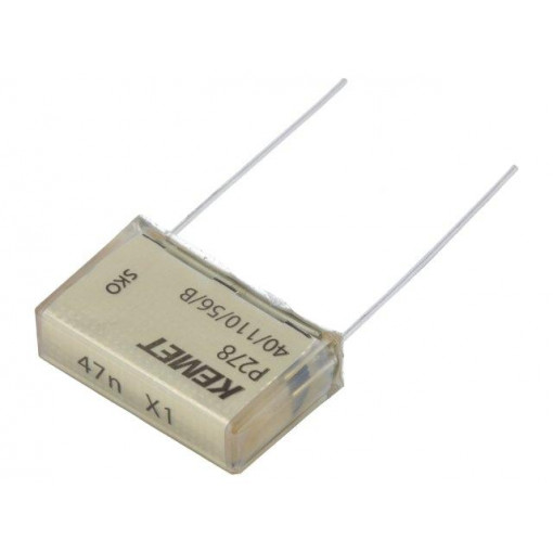 P278SJ473M480A; Capacitor: paper; X1; 47nF; 480VAC; 22.5mm; ±20%; THT; Series: P278; KEMET