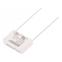 P295BE821M500A; Capacitor: paper; Y1; 820pF; 500VAC; 15mm; ±20%; THT; Series: P295; KEMET