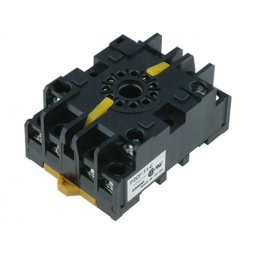 P2CF-11-E; Relays accessories: socket; PIN: 11; Mounting: DIN; 6A; 250VAC; OMRON P2CF-11-E; Relays accessories: socket; PIN: 11; Mounting: DIN; 6A; 250VAC; OMRON