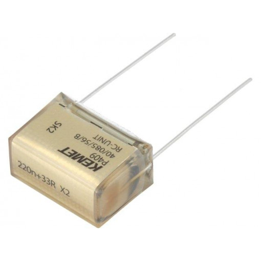 P409CP224M275AH330; Capacitor: paper; X2; 220nF; 275VAC; 20.3mm; ±20%; THT; Series: P409; KEMET