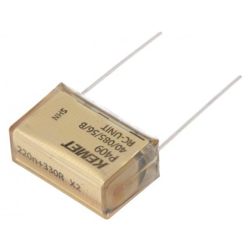 P409EJ224M275AH331; Capacitor: paper; X2; 220nF; 275VAC; 25.4mm; ±20%; THT; Series: P409; KEMET