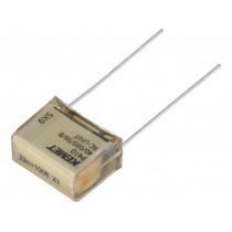 P410QS333M300AH101; Capacitor: paper; X1; 33nF; 300VAC; 15.2mm; ±20%; THT; Series: P410; KEMET