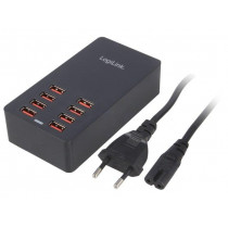 PA0140; Power supply: switched-mode; 5VDC; 8.8A; Out: USB; Case: desktop; LOGILINK