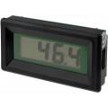 ; Meter: mounting; on panel; digital; 72x36x13mm; VDC: 0÷200mV; 1mA; 