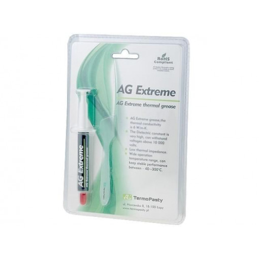 ART.AGT-108; Heat transfer paste; grey; stainless steel particles,silicone; AG TERMOPASTY ART.AGT-108; Heat transfer paste; grey; stainless steel particles,silicone; AG TERMOPASTY