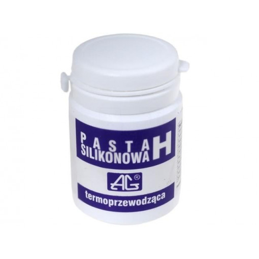 ART.AGT-057; Heat transfer paste; white; silicon based; 100g; AG TERMOPASTY ART.AGT-057; Heat transfer paste; white; silicon based; 100g; AG TERMOPASTY