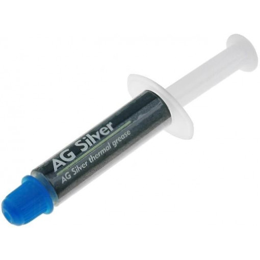 ART.AGT-164; Heat transfer paste; silver; silicone+silver; 1g; AG SILVER; AG TERMOPASTY ART.AGT-164; Heat transfer paste; silver; silicone+silver; 1g; AG SILVER; AG TERMOPASTY