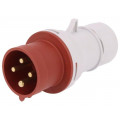 B.1029; Connector: AC supply 3-phase; plug; male; 16A; 400VAC; IEC 60309; PAWBOL