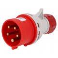 B.1030SZ; Connector: AC supply 3-phase; plug; male; 16A; 400VAC; IEC 60309; PAWBOL