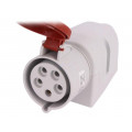 B.1038; Connector: AC supply 3-phase; socket; female; 32A; 400VAC; IP44; PAWBOL